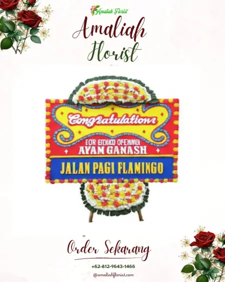 Sewa Papan Bunga Gedung Pernikahan Bojonggede